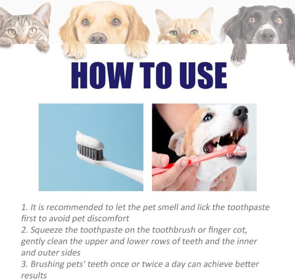 Pasta De Dientes Para Perros, Pasta De Dientes Para Gatos, Pasta De Dientes Para Mascotas, Pasta De Dientes Para El Cuidado Dental De Mascotas Para Favorecer La Salud Dental (B) - Image 7