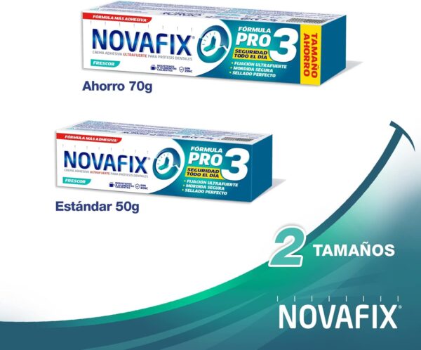 Urgo Novafix - Pro3 Frescor - Fijación ultrafuerte - Crema adhesiva dentaduras postizas - 50 g - Image 5