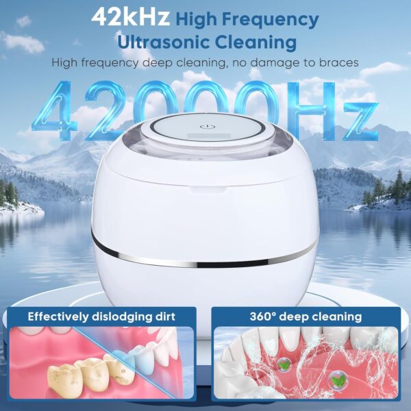 Coikes Limpiador Ultrasonidos Dental Limpieza 42KHz Limpiador Ultrasónico UV para Dentaduras Postizas, Alineador, Retenedor Joyería De La Máquina De Limpieza Para Joyas y Todos los Aparatos Dentales - Image 2