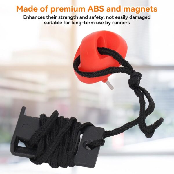 Llave de Seguridad para Cinta de Correr, 2 Piezas Llave de Seguridad Universal Cinta de Correr Interruptor de Seguridad Magnético Bloqueo Interruptor de Parada de Emergencia para Máquina de Correr - Image 3