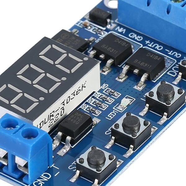 Módulo De Temporizador DC 5V-36V, Interruptor De Temporizador De Retardo De Ciclo De Disparo, Módulo De Relé De Encendido/Apagado con Pantalla LED para Control del Hogar Inteligente - Image 8
