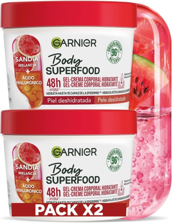 GARNIER Body Food, Hidratación, Sandia, 760 ml