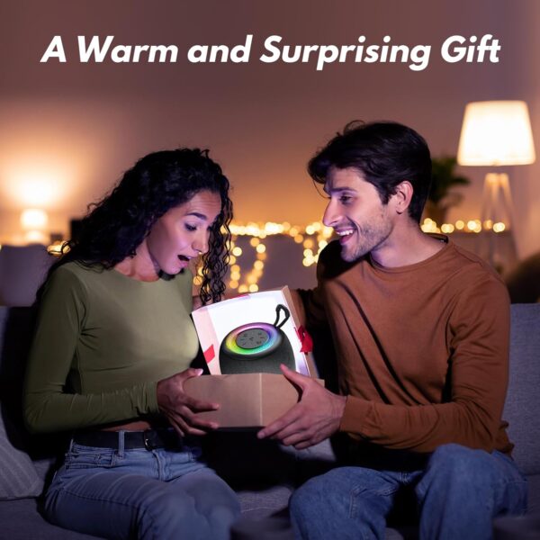 JYX Altavoz Inalámbrico Bluetooth, Mini Altavoz Bluetooth con Luz RGB, Emparejamiento TWS, Duración de La Batería 24 Horas, para el Hogar, Aire Libre, Viajes - Image 8