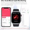 YYKY 2024 ECG Reloj Inteligente con 𝐆𝐥𝐮𝐜𝐞𝐦𝐢𝐚/Ácido Úrico/Lípidos, 2.04" AMOLED Smartwatch con BMI/Fatiga/Emociones, 24/7 Temperatura Corporal, Presión Arterial, Sueño para Android iOS - Image 5