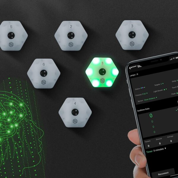 BOBVB Luces Inteligentes De Entrenamiento De Velocidad De Reacción Ágil, Luces De Reacción, Que Mejoran El Tiempo De Reacción, El Estado Físico, La Velocidad Y La Agilidad, para Entrenadores(4 Luces) - Image 6