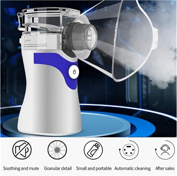 Handheld Mini Inhaler Portátil USB de Malla Recargable Vaporizador de Niebla de Niebla Inhalador Humidificador para niños Adultos Viajes y Uso Diario - Image 6