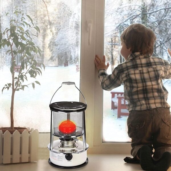 FDSAD Calentadores de queroseno para interiores, calentadores al aire libre para camping, tienda de acero inoxidable portátil, calefacción eficiente, calentador compacto para sala de oficina, 6L - Image 7