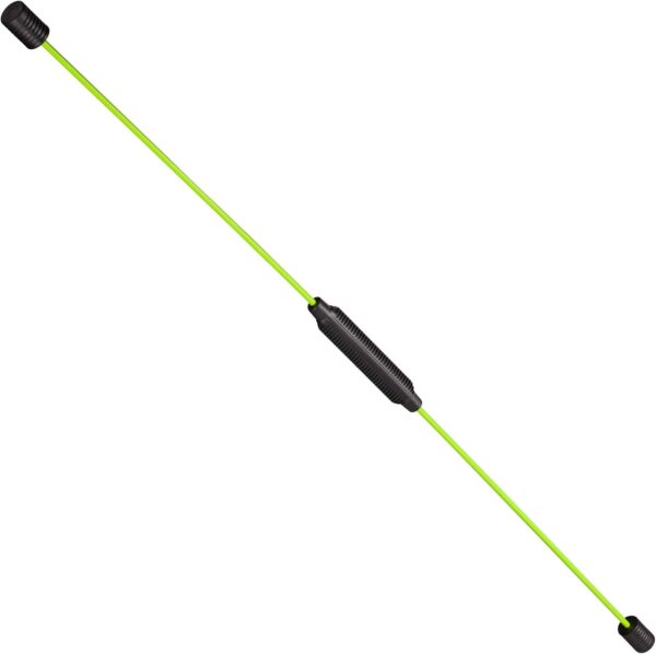 Relaxdays Swingstick, Fitness Schwingstab für Vibrationstraining & Tiefenmuskulatur, flexibel, Fiberglas, 160 cm, Blau
