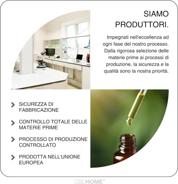 CBD HOME Oil - Aceite CBD 40% Full Spectrum - 50 ml - FORTE - 20000 mg - Bases ecológicas de Aceite de Coco y Cáñamo - Enriquecido con 40% CBD Espectro completo y Omega 3-6-9 - Fabricado UE… - Image 4