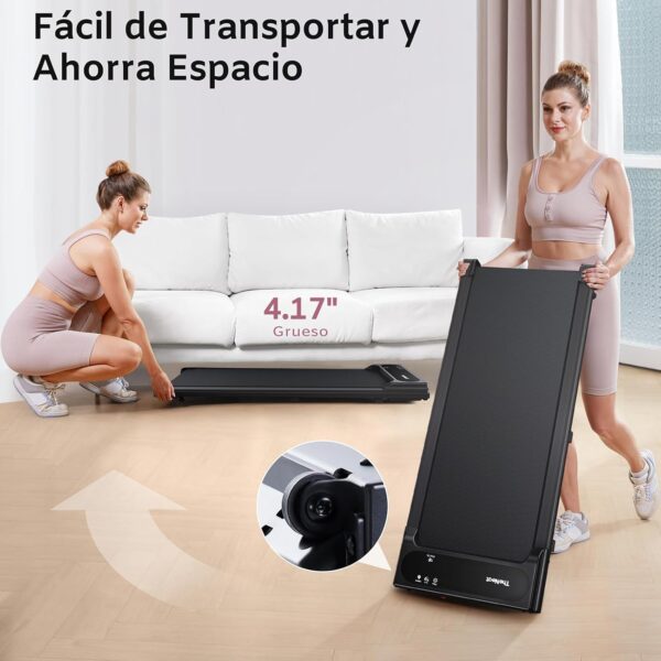 TheNeat 2 en 1 Cinta de Correr, 2,5HP Cinta de Andar Ultra Silenciosa, 1-6km/h Walking Pad Treadmill, Cinta Caminar con Control Remoto y Pantalla LED, Caminadora Electrica para Casa/Oficina - Image 3