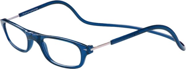 TBOC Gafas de Lectura Presbicia Vista Cansada – Montura Azul Graduadas +1.50 Dioptrías Hombre Mujer Regulables Imantadas Magnéticas Plegables Lentes Aumento Leer Ver Cerca Cuello Cierre Imán