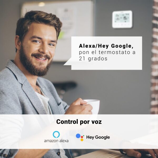 SPC Vesta Thermostat – Termostato calefacción WiFi para Caldera de Gas, manejo Inteligente por App, Compatible con Alexa/Google, detección de Ventanas Abiertas, programable y de Pared – Blanco - Image 6