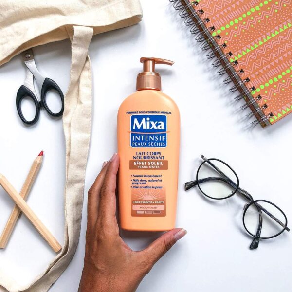 Mixa Intensif Peaux Sèches Leche Corporal con Efecto Bronceador - 250 ml - Image 3