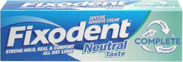 Fixodent - Crema Adhesiva para Dentaduras - Sabor Neutra