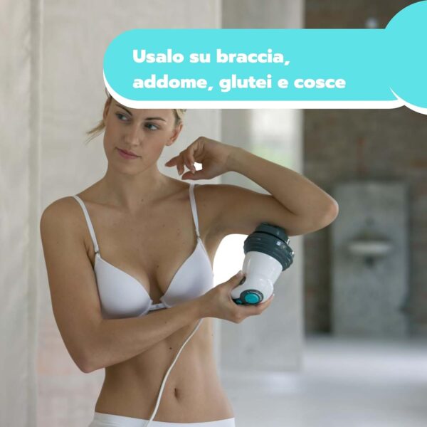 ARDES Masajeador anticelulítico Profesional con calentamiento de infrarrojos para glúteos y piernas con 4 Accesorios Intercambiables y neceser de viaje Modelo ARM240N - Image 7