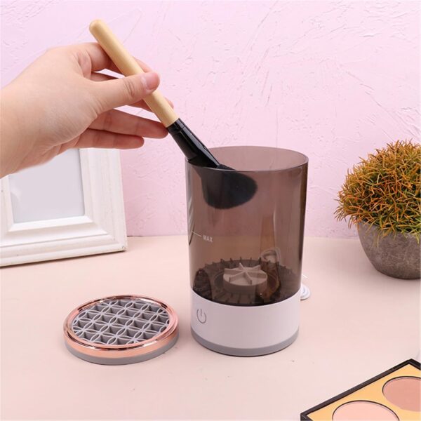Cepillo de limpieza recargable, máquina de cepillo de limpieza, práctico limpiador de brochas de maquillaje, material plástico para cepillo recargable - Image 6
