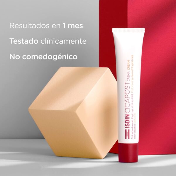 ISDIN Cicapost, Cuidado dermatológico post cicatricial, Crema con Rosa Mosqueta para la reparación de cicatrices, 50 gr - Image 4