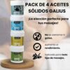 Galius - Pack de 4 Aceites Corporales Sólidos para Masaje 100ml - Aceite Masaje Efecto Frío, Neutro, Relajante, de Romero - Aceites Esenciales - Ideal para Profesionales y Deportistas - No Mancha Ropa - Image 2