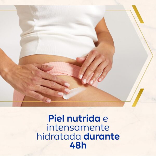 NIVEA Luminous 630 Crema corporal antiestrías y manchas (1 x 200 ml), crema Nivea antiestrías para un tono de piel uniforme, crema hidratante corporal con 48 h de hidratación. - Image 3