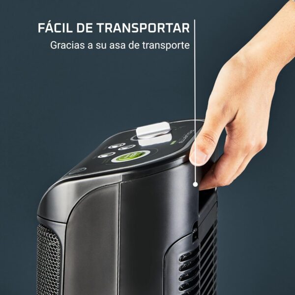 Rowenta Mini Excel Eco Safe - Calefactor bajo consumo cerámico de rápido calentamiento, potencia regulable de 1.000 W o 2.000 W, termostato, función Eco, calefactor silencioso solo 50 dBA, SO9266 - Image 6