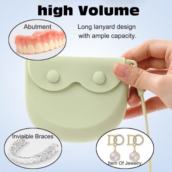 KASESSS Caja Ferula Dental de Silicona, Caja Ortodoncia Ahorro de Espacio, Caja Dentadura Postiza Flexibilidad Fácil Limpieza, Caja Ortodoncia con Agujero de Aire, Multifuncional Caja Funda Ortodoncia - Image 4