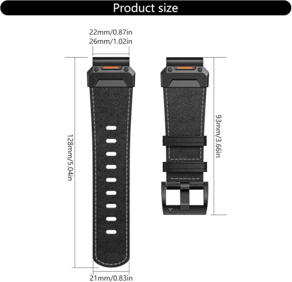 MEAKTSMI Correa flexible de piel sintética para relojes inteligentes 3/5/6X/7X - Image 7