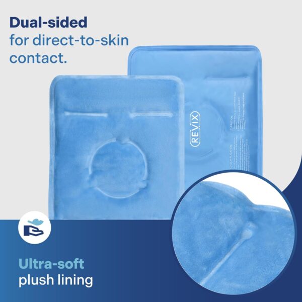 REVIX Paquete de Hielo para Alivio del Dolor de Rodilla, Envoltorio de Gel Frío Reutilizable para Lesiones en las Piernas, Hinchazón, Cirugía de Reemplazo de Rodilla, Terapia de Compresión Fría - Image 4