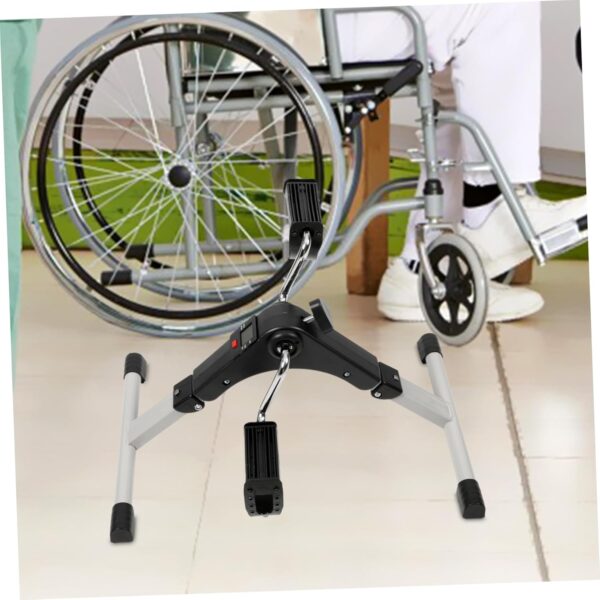 BESPORTBLE Paso a Paso Pedal Bicicleta Estática Plegable Bicicleta Debajo del Escritorio Vendedor Ambulante Ejercitador Plegable Mini Bicicleta De Edad Mediana Entrenador El Plastico Portátil - Image 5