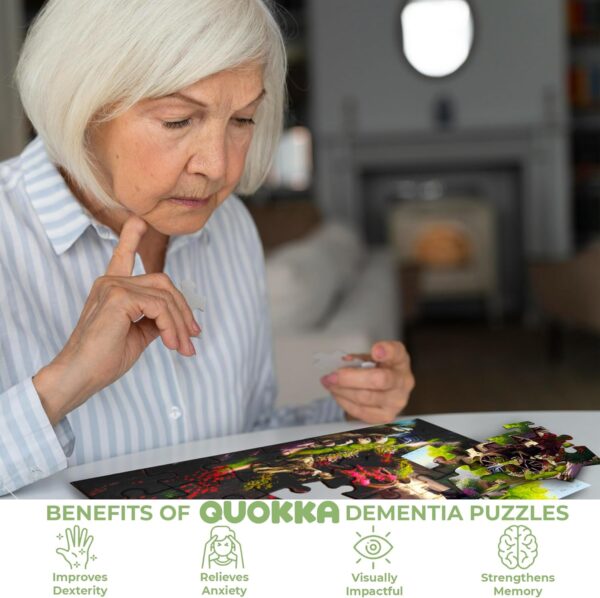 QUOKKA - Rompecabezas de Demencia de 63 Piezas para Ancianos – Productos de Actividades de Piezas Grandes para Personas Mayores – 3 Juegos de Rompecabezas de Alzheimers para Adultos Junto al río, - Image 5
