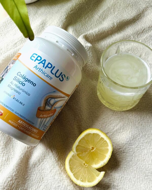 EPAPLUS Arthicare, Colágeno Hidrolizado con Silicio y Ácido Hialurónico, Disolución Instant Sabor Limón, Tratamiento 30 Días - Image 2