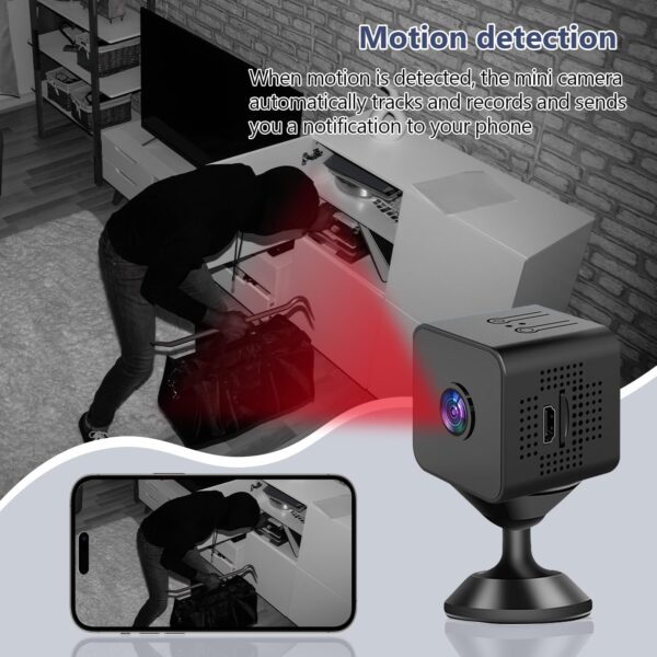 Bqweun 1080P Camaras Vigilancia Domicilio WiFi, Visión Nocturna, Detección de Movimiento, Camara Vigilancia WiFi Exterior, Camaras de Vigilancia sin Cables, Camara Vigilancia WiFi Interior (1) - Image 4