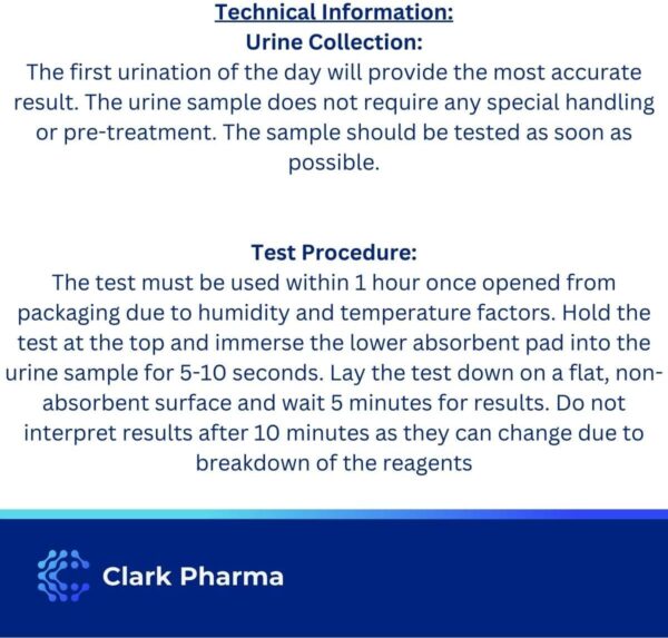Paquete de 10 kits de prueba de menopausia | 10 tiras reactivas y 10 vasos de orina | Mujeres Detección de hormona estimulante del folículo | Autoexamen para la menopausia precoz y la perimenopausia | - Image 4