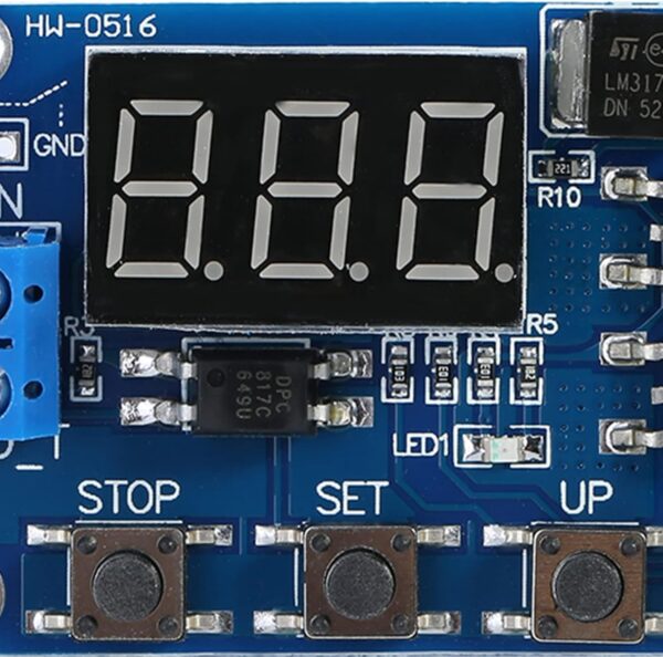Módulo De Temporizador DC 5V-36V, Interruptor De Temporizador De Retardo De Ciclo De Disparo, Módulo De Relé De Encendido/Apagado con Pantalla LED para Control del Hogar Inteligente - Image 2
