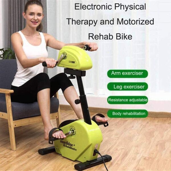Wgwioo Pedal Eléctrico Ejercitador Médico Vendedor Ambulante, Fisioterapia Y Entrenador De Bicicleta De Rehabilitación Motorizada para Discapacitados, Discapacitados - Image 2
