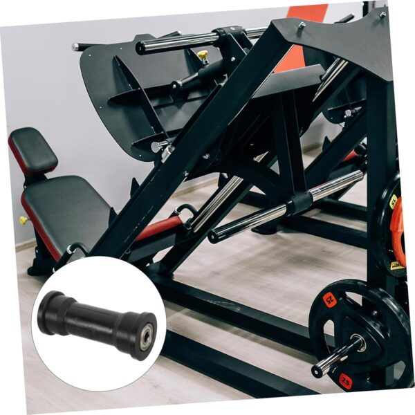 Happyyami polea de Remo Fitness Maquina de Remo Rueda de rodamiento para Equipos de Fitness rodamientos para máquinas de Fitness Piezas de la máquina de Remo el plastico Black - Image 9