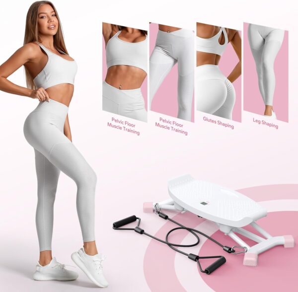 Máquina de esquí, máquina de entrenamiento de esquí simulada, máquina de ejercicio de piernas, divertida máquina de ejercicios cardiovasculares, equipo de ejercicio aeróbico de cuerpo completo para - Image 6