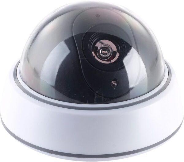 VisorTech Cámaras de vigilancia en Domo - cámara Tonto: Maniquí de cámara de vigilancia Domo con Domo Transparente y LED (Vídeo Tonto, Cámara Tonto, Cámaras de vigilancia) - Image 3