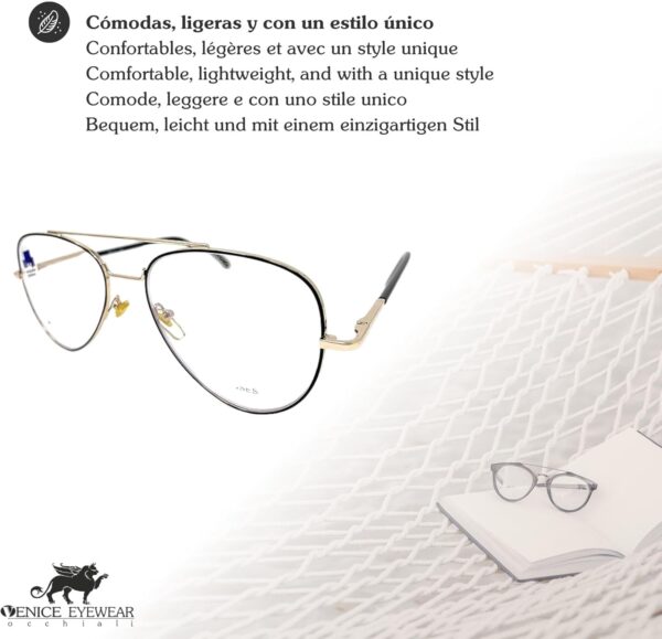 New Model Gafas de lectura con filtro bloqueo luz azul para gaming, ordenador, móvil. ULTIMA MODA Anti fatiga PILOTO unisex venice - Image 5