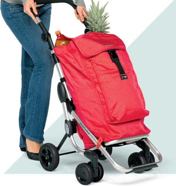 Foppapedretti Go Up Red 209 9702000300-Carrito de la Compra, Color Rojo, Compuesto, 110X40X48 cm - Image 3