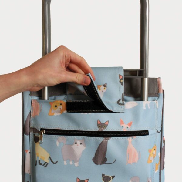 Sabichi Crazy Cats Carrito de la compra de 2 ruedas - Image 2