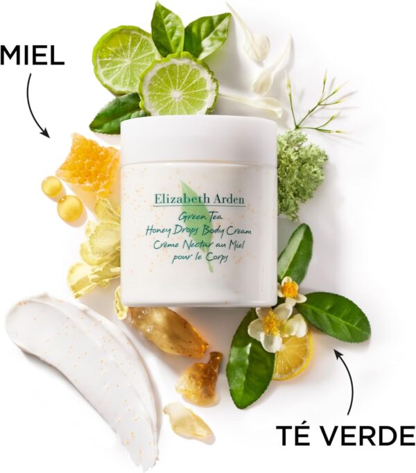 Elizabeth Arden - Green Tea Honey Drops, Crema Hidratante Corporal con Gotas de Miel y Extracto de Té Verde, Revitaliza e Hidrata, Refresca y Alivia, Regenera hasta la Piel más Seca, 500ml - Image 5