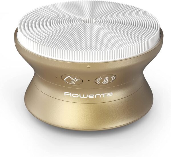 Rowenta Reset & Boost Skin Duo LV8530 - Limpiador y masajeador facial electrico, cepillo limpiador 2 en 1, para cara y cuello, potenciador cremas, cerdas precisas, estimulación térmica, color dorado - Image 10