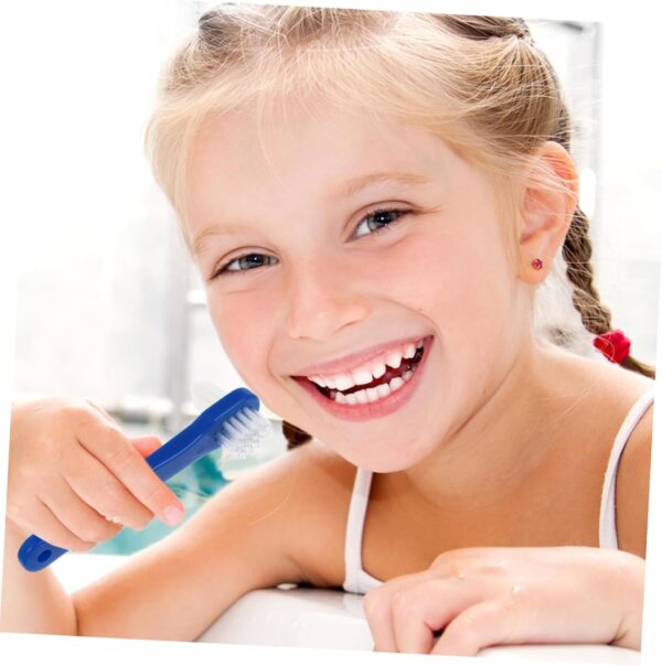 Healeved 2 Piezas cepillo de postizos Limpieza postiza Cuidado prótesis blanqueamientos cepillo de oral cepillos limpiadores de dentaduras postizas - Image 5