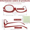 Scettar 2 Piezas Gafas de Maquillaje de Ojos con 2 Paño para gafas, Gafas de Presbicia para Maquillaje Gafas De Maquillaje Lectura Para Mujer Gafas Giratorias Rotación Anteojos De Aumento - Image 2