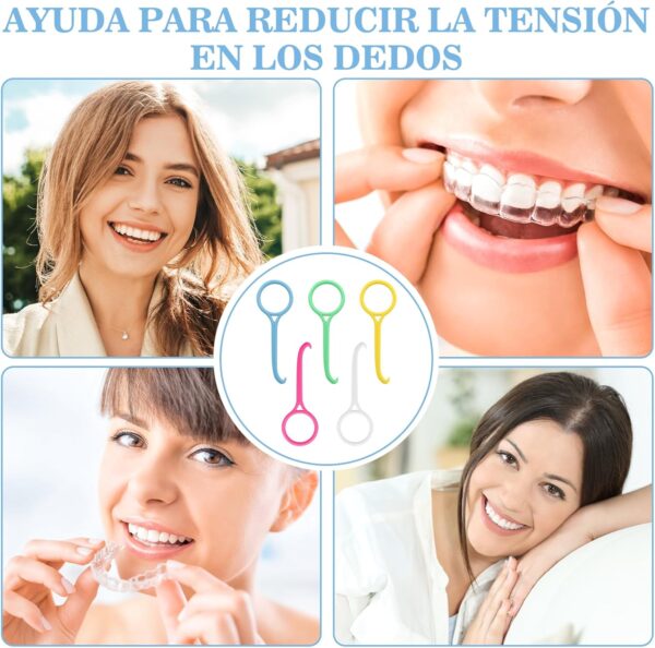 VEGCOO 50 Piezas Herramienta Extracción Alineadores, Herramienta de Eliminación Invisalign, Ganchos para Remover Alineadores de Ortodoncia, para el Cuidado Bucal Dental - Image 5