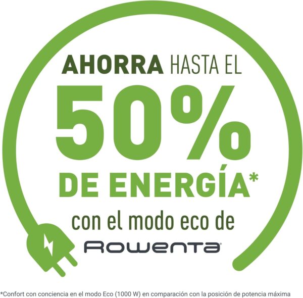 Rowenta Instant Comfort Aqua - Calefactor bajo consumo de hasta 2400W, apto para baños, función Silence 45 dBA, 2 velocidades, termostato mecánico función anti-heladas, ventilador aire frío, SO6510 - Image 4