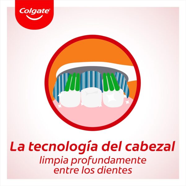 Colgate Max White 360 Cepillo de Dientes Dureza Media, 1 Ud, Blanquea los Dientes, Elimina Manchas, Limpia Zonas de Difícil Acceso, Limpiador de Lengua y Mejillas, Elimina el Mal Aliento - Image 7