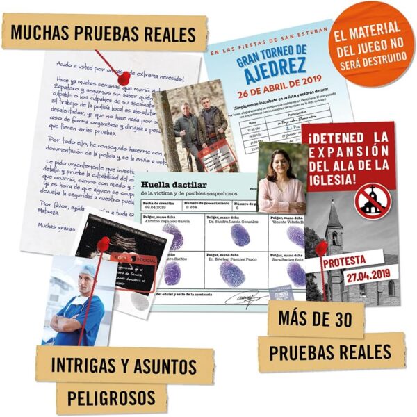 Hidden Games Escena del Crimen - El Crimen de Quintana de la Matanza - Español - Juego Realista de escenas del Crimen, emocionante Juego de Detectives, Juego Escape Room - Image 4