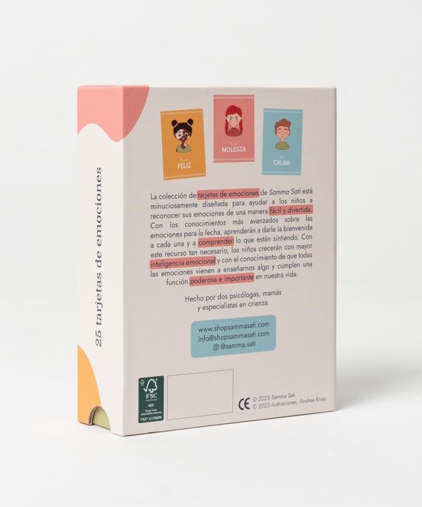 Samma Sati Tarjetas de Emociones | Juego Educativo Montessori | Flashcards Didácticas para Niños a Partir de 2 Años | Pictogramas en Español | Aprende sobre Gestión de Emociones - Image 2