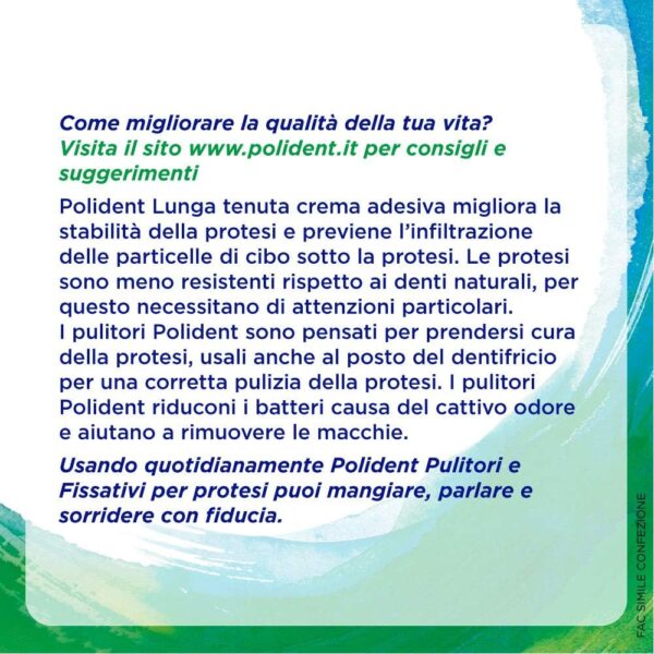 Polident Adhesivo de larga duración, para prótesis dental, hasta 12 horas de duración diaria, sabor menta delicada, 40 g - Image 6